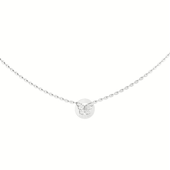 Collana Guess Donna Borboleta in Acciaio Cristallo JUBN06 134JW - JUBN06 134JW